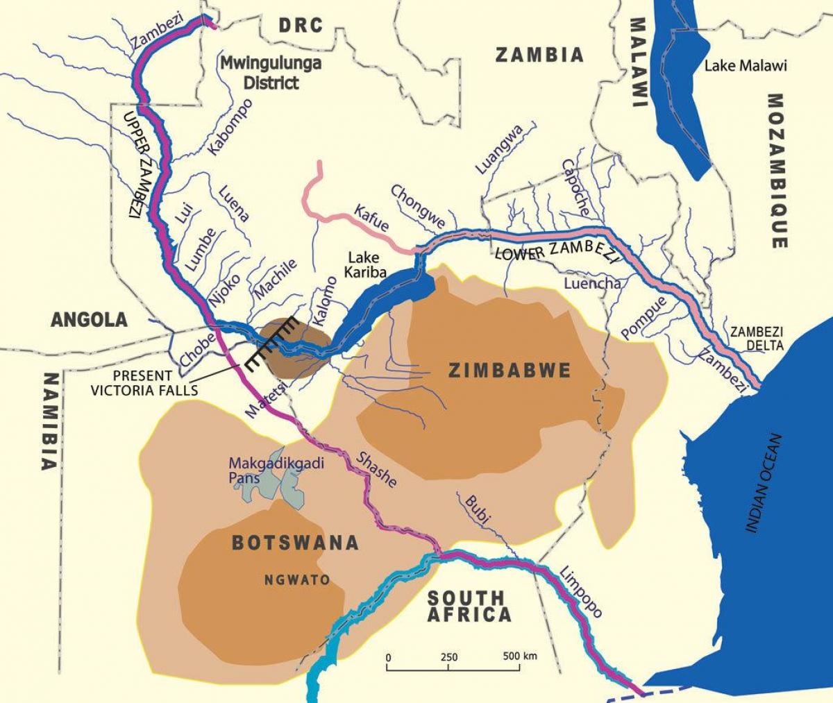 Mapa geológico zambi