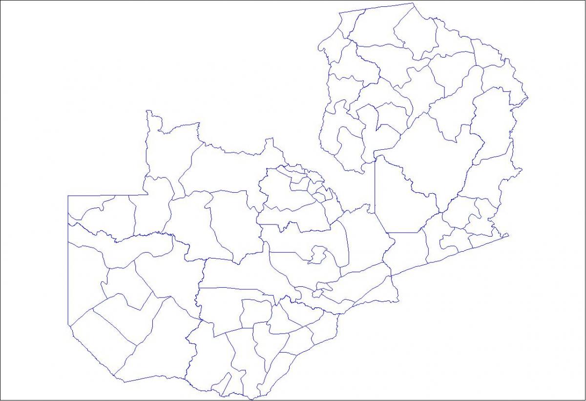 Mapa da Zâmbia de estrutura de tópicos