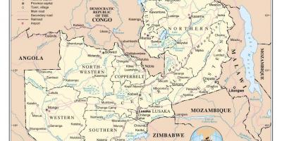 Mapa da estrada de zambi