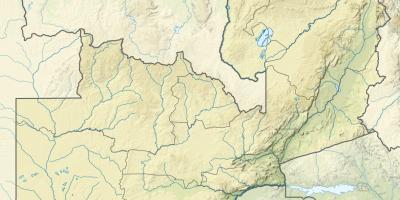 Mapa da Zâmbia rio 