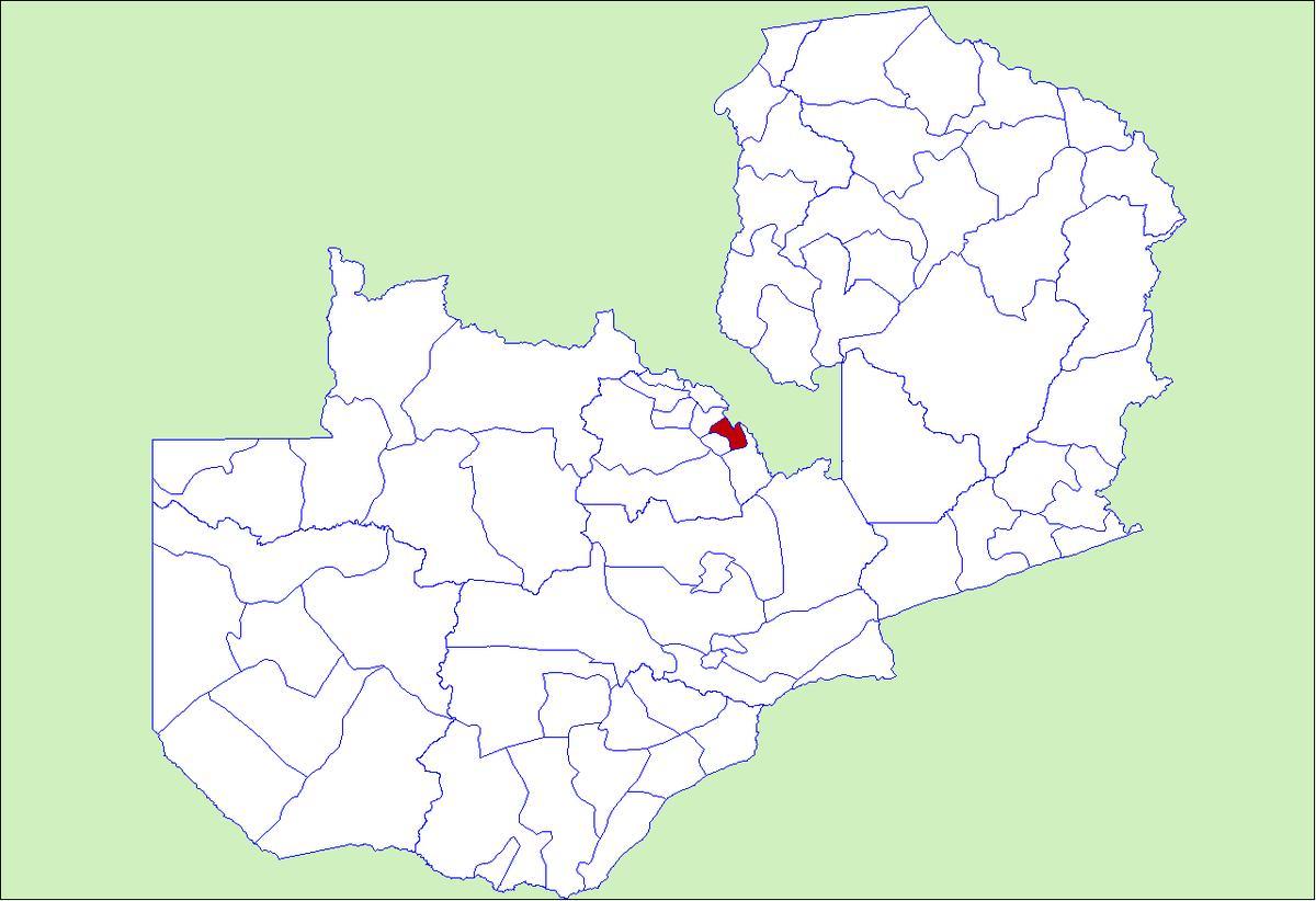 Mapa de ndola Zâmbia